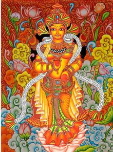Keralashopee Kathakali Mural Canvas 14 Inch X 12 5 Inch Painting