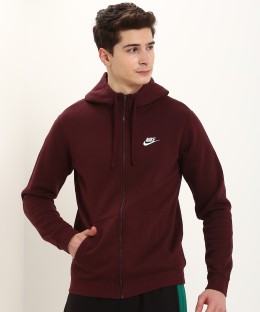 maroon mens nike hoodie