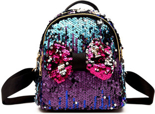 colour changing sequin backpack