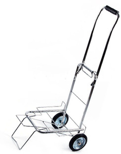 steel luggage trolley