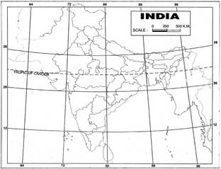 Flipkart Com Craftwaft Physical Map Of India Blank A4 Project Paper Project Paper