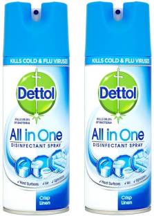 Dettol All In One Disinfectant Spray Crisp Linen 400ml Pack Of 2 Ocean