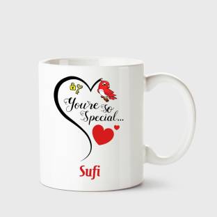 CHANAKYA You're so special Sufi White Coffee Name Ceramic Ceramic Coffee  Mug Price in India - Buy CHANAKYA You're so special Sufi White Coffee Name  Ceramic Ceramic Coffee Mug online at 
