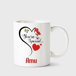 CHANAKYA You're so special Amu White Coffee Name Ceramic Ceramic Coffee Mug  Price in India - Buy CHANAKYA You're so special Amu White Coffee Name  Ceramic Ceramic Coffee Mug online at 