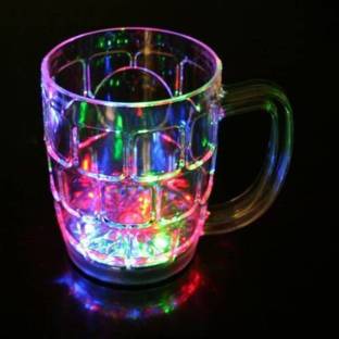 kihome LED Flashing 7 Different Color Changing Liquid Activated For Parties & Gifting Glass Glass Coffee Mug