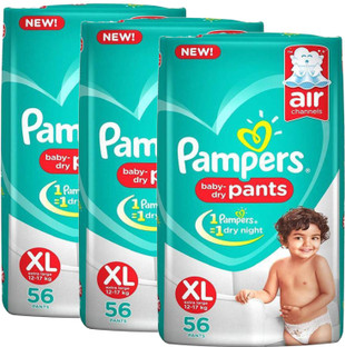pampers xl 56 flipkart