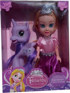 Indusbay Little Pony Theme Unicorn And Mini Doll Toys For Girls