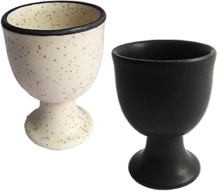 MALACASA Series Felisa 12-Piece 2.8 Egg Cups Ivory White Porcelain China Ceramic Cream White Egg Stand Holder 