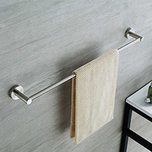 Bathroom Wall-mounted Towel rail-A 30cm HY&LD Punch-free Towel rack,Tainless steel Double rod Towel bar 12inch 