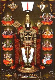 Lakshmi Venkateswara Swamy Wall Poster Print on Art Paper 13x19 Inches Paper Print - Art & Paintings posters in India - Buy art, film, design, movie, music, nature and educational paintings/wallpapers at Lakshmi Venkateswara Swamy Wall Poster Print on Art Paper 13x19 Inches Paper Print - Art & Paintings posters in India - Buy art, film, design, movie, music, nature and educational paintings/wallpapers at