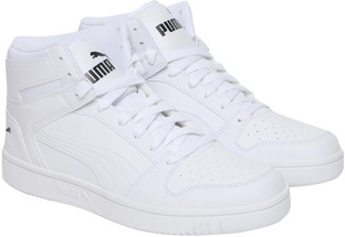 puma white sneakers high top