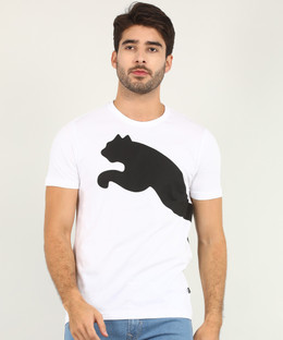 puma white tee shirts