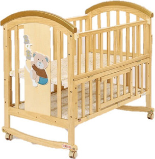 baby wooden swing bed