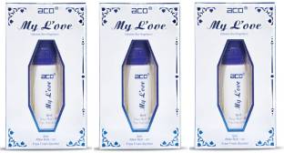 aco My Love Alcohol - Free Attar Roll On 8ml Each (Pack of 3) Floral Attar