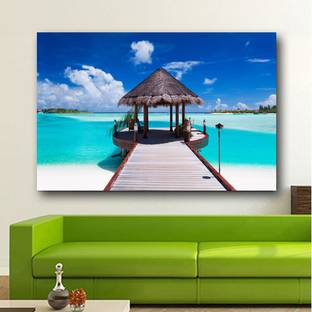 Seashells On Seashore In Tropical Beach Hd Wallpaper No Framed 2ft