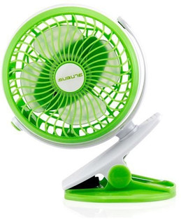 Pink Portable Clip on Mini Desk Fan 2400mA Rechargeable USB Battery Operated Stroller Fan with Magnetic 