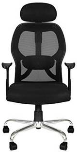 Lakdi Contemporary Ergonomic Armrest Headrest Adjustable Mesh Chair For Conference Study Office Swivel High Back Black Fabric Office Executive Chair Price In India Buy Lakdi Contemporary Ergonomic Armrest Headrest Adjustable Mesh