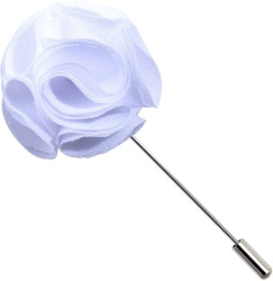 white rose hair clip