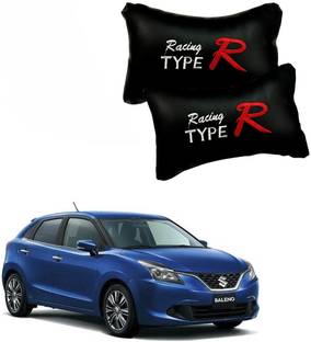 KANDID Black Leatherite Car Pillow Cushion for Maruti Suzuki
