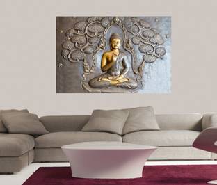 Masstone Gold Buddha Sparkle Coated Self Adhesive Wallpaper