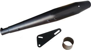 WORDZ Reversecone / Reverse Cone Glasswool Black Exhaust silencer Royal Enfield Classic Chrome Full Exhaust System