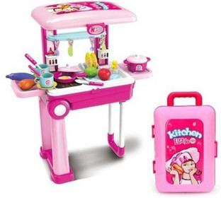 kitchen play set with light and sound