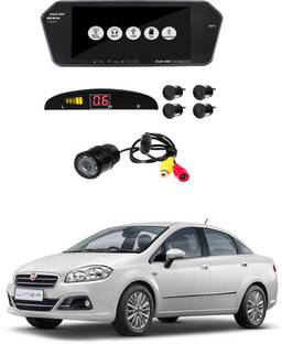 ayw ayw 7 inches car rear view full hd touch mirror mount screen with camera and white sensors for fiat linea black white led price in india buy ayw ayw 7