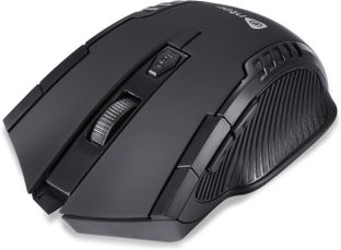 Enter 2.4 ghz Wireless Optical Mouse 1600 DPI with 6 Button E-W65 Ambidextrous Optical Gaming Mouse(2.4GHz Wireless, Black)