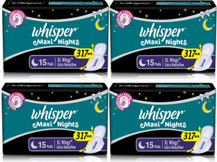 Whisper Maxi Nights XL Wings Sanitary 