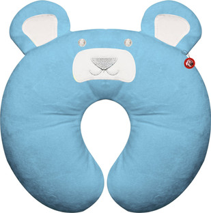 baby in a neck pillow