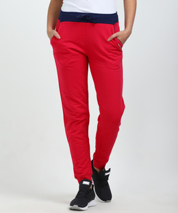 THE LOOM Solid Women Pink Track Pants 