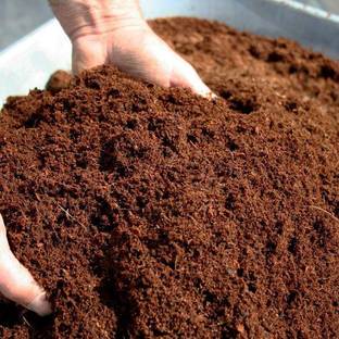 Garden of eiden 100% Organic Loose Ready to use Low EC Cocopeat Soil Manure Potting Mixture, Husk