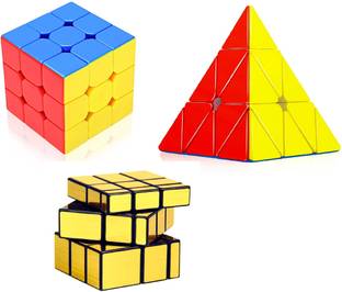D Eternal Cube Combo Set 3x3 Pyraminx Triangle And Mirror Cube