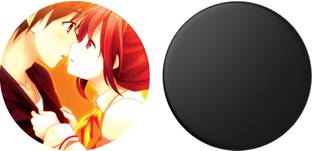 Dollartree Anime Kiss Plain Black Mobile Holder Price In India