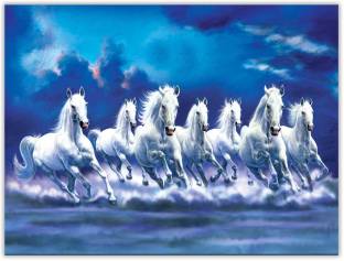 Vaastu Seven Horse Running Paper Poster Paper Print - Animals posters in  India - Buy art, film, design, movie, music, nature and educational  paintings/wallpapers at 