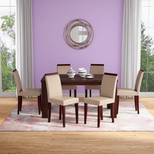 Godrej Interio Jack Dining Table Brown Black Engineered Wood 6 Seater Dining Table Price In India Buy Godrej