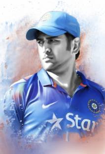 MS Dhoni Poster For Room & Office (13 Inch X 19 Inch, Rolled) Paper Print -  Sports posters in India - Buy art, film, design, movie, music, nature and  educational paintings/wallpapers at 