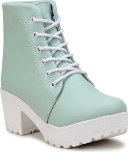 light green boots