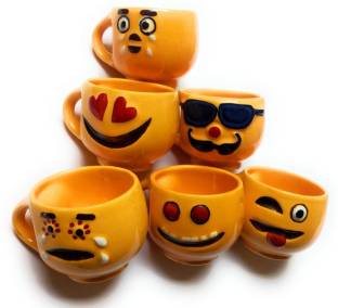 Dishi Enterprises Pack of 6 Ceramic Tea cup set