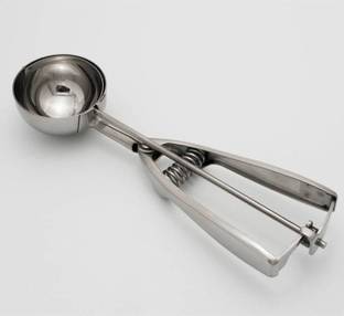Iktu Ice Cream Scoop Easy Trigger Professional German Stainless