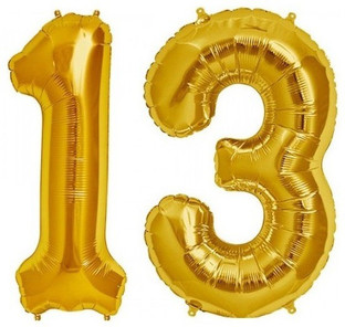 number 13 balloons