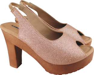 glitter sandal heels