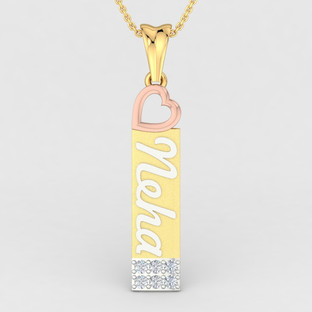 ShipJewel NEHA Name Pendant-18KT Gold 