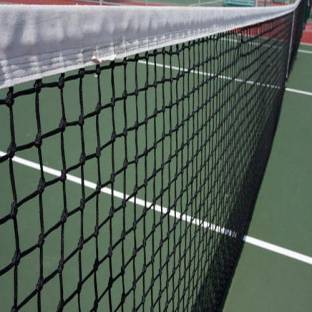 Netco Power Lawn Tennis Net, Double 3MM Thread, HDPE Material, 4 Side Non Tearing Tape Tennis Net
