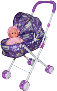 purple baby doll stroller