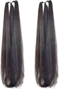 BELLA HARARO Women's Thick Nylon False  Extension, 26 inch (Black) Pack of OF 2 Hair Extension