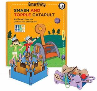 Smartivity Smash and Topple Catapult for 6+ Years Boys and Girls, STEM, Learning, Educational and Construction Activity Toy Gift (Multi-Color)