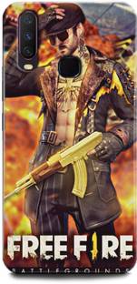 Fikora Back Cover For Vivo Y12 1904 Free Fire Printed