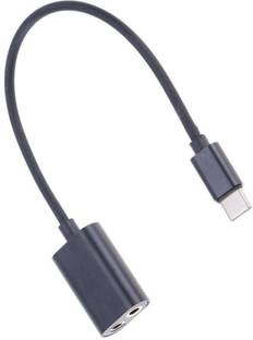 Infinizy Type C Male To 2 X 3 5mm Female Earphone Aux Audio Metal Adapter 0 1 M Stereo Audio Cable Infinizy Flipkart Com