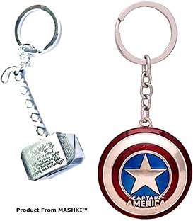 Mashki Marvel Avengers Endgame Thor Hammer Mjolinr Captain America Shield Key Chain Price In India Buy Mashki Marvel Avengers Endgame Thor Hammer Mjolinr Captain America Shield Key Chain Online At Flipkart Com